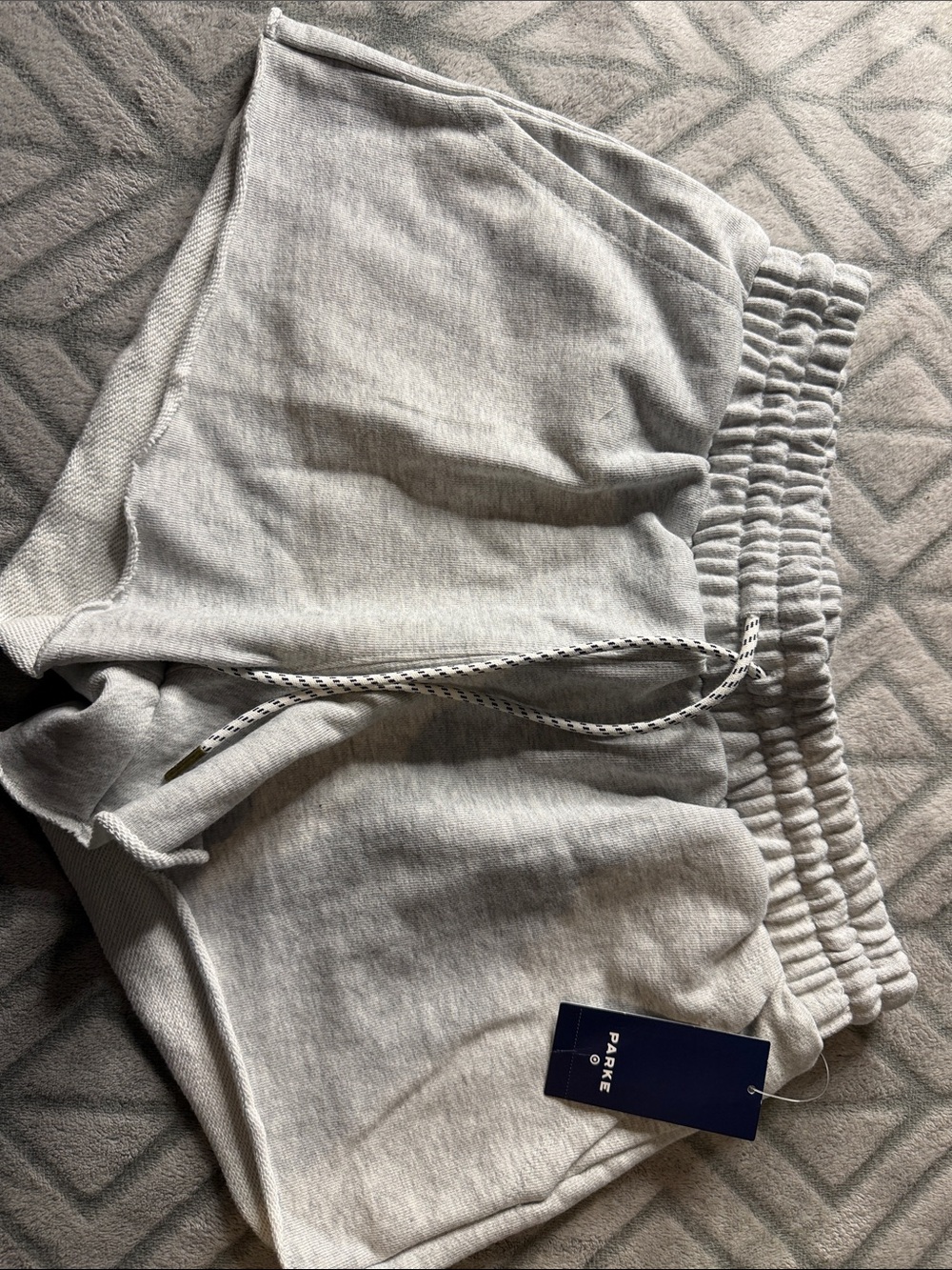 Parker Grey Women's Lounge Shorts with Drawstring
